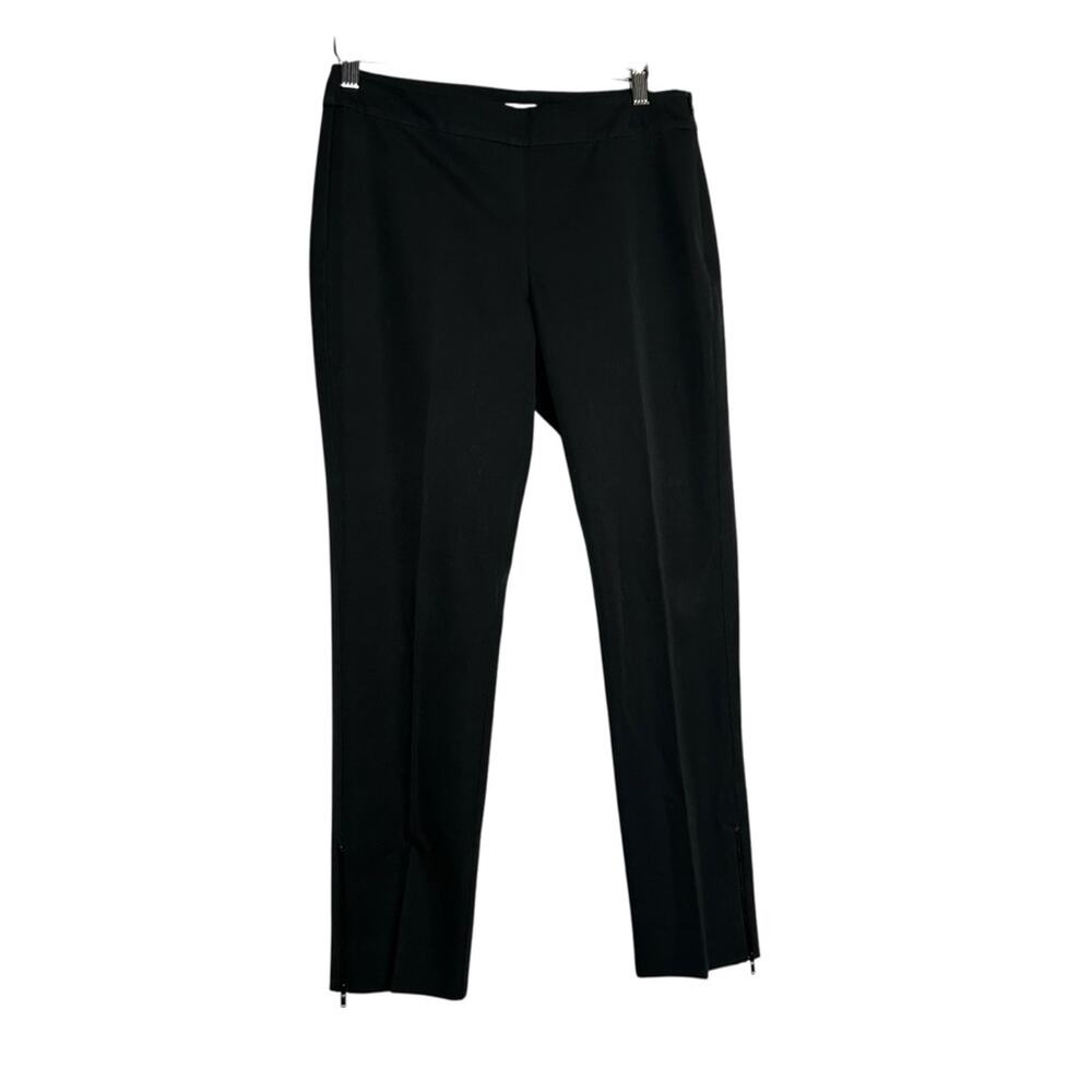 Eileen Fisher Navy Zipper Ankle‎ Straight Leg Pressed Pants Size XS